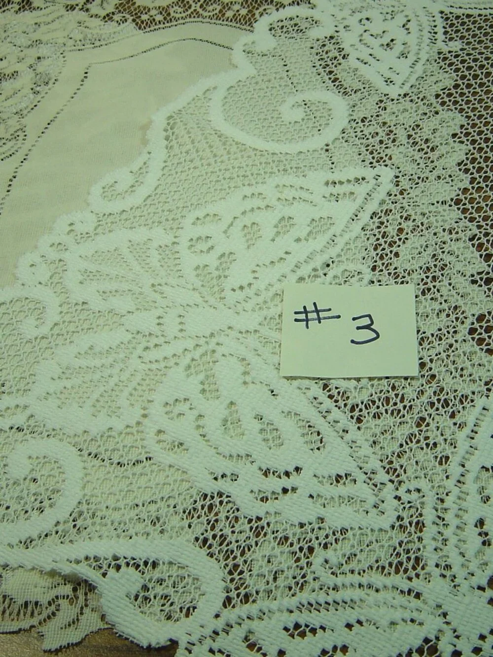 Lot of 3 lace doilies-2 white & 1 off white-all different